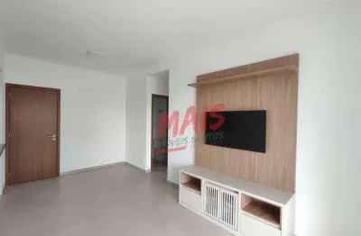 Apartamento com 1 dormitório para alugar, 53 m² - boqueirão - santos/sp