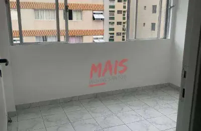 Apartamento com 2 dormitórios para alugar, 49 m² por r$ 2.995/mês - josé menino - santos/sp