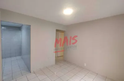 Apartamento térreo 2 dormitórios para alugar, bnh - embaré - santos/sp