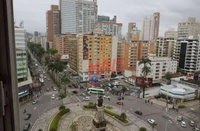 Apartamento próximo a praia, no coração do gonzaga, com 2 quartos, para alugar, 98 m² - santos/sp