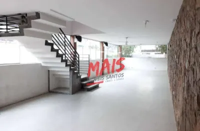 Sobrado comercial ou residencial com piscina, 630 m² - encruzilhada - santos/sp