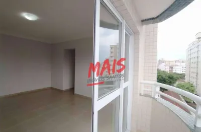 Apartamento com 2 dormitórios para alugar, 94 m² - embaré - santos/sp