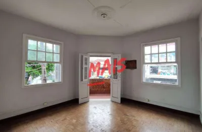 Casa sobreposta alta para comercio, 100 m² - gonzaga - santos/sp