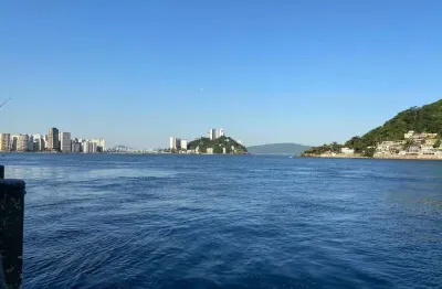 Apartamento em São Vicente, 1 Quarto, Frente Mar, Andar Alto, 1 Vaga