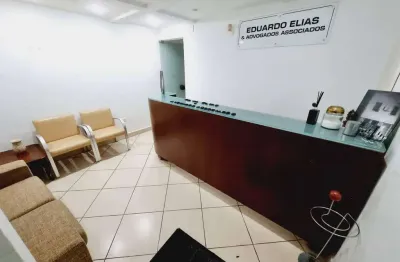 Conjunto comercial mobiliado para alugar, 6 salas, 2 banheiros, edícula - centro, santos/sp