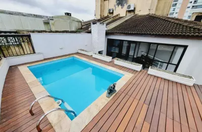 Venda | cobertura de 2 dormitórios com vista mar | ponta da praia | santos