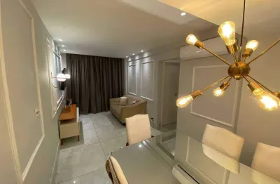 Apartamento 2 dormitórios 2 suites 1 vaga garagem bairro marapé santos