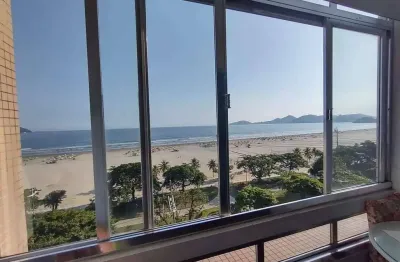Apartamento no gonzaga com vista mar, 3 dormitórios (1 suíte)