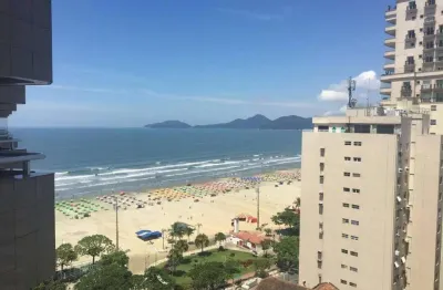 Apartamento flat 2 dormitórios 1 banheiro frente mar - boqueirão - santos