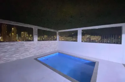 Cobertura à venda, 241 m² por r$ 1.280.000,00 - campo grande - santos/sp