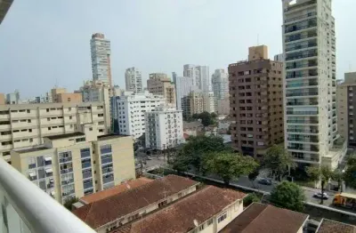 Apartamento com 1 dormitório à venda, 65 m² - boqueirão - santos/sp