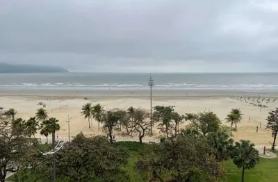 Apartamento no gonzaga, 3 quartos (1 suíte), frente mar, andar alto