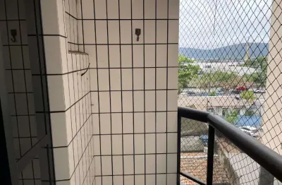 Apartamento na ponta da praia, 2 quartos (1 suíte), 1 vaga de garagem fechada