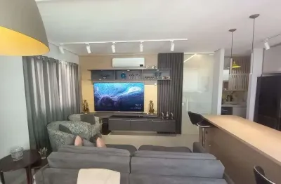 Apartamento no gonzaga, 2 quartos (1 suíte), próximo da praia, vista mar, lazer, 1 vaga