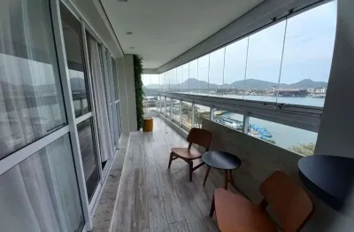Apartamento vista mar com 4 dormitórios à venda, 190 m² na ponta da praia em santos/sp