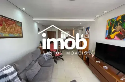 Apartamento no coração do gonzaga, 3 quartos (1 suíte), andar alto, frente, ! vaga demarcada