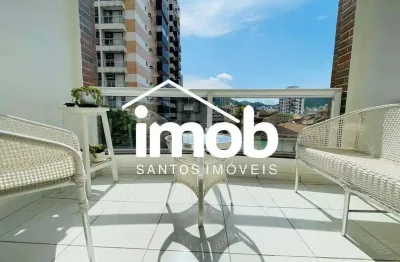 Apartamento à venda de 3 dormitórios, 152 m², r$ 950.000,00 - gonzaga, santos/sp