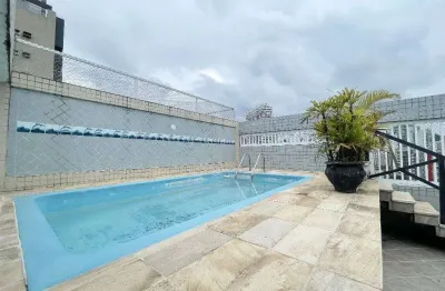 Apartamento Duplex, com 3 Dormitórios (1 Suíte), 1 Vaga Demarcada, próximo da praia, andar alto, 118 m²  - Gonzaga - Santos/SP