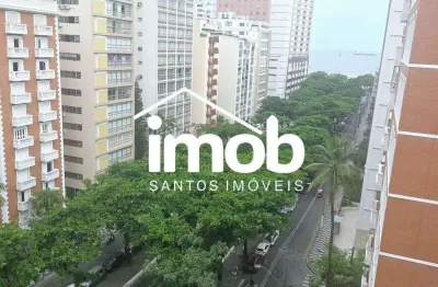 Venda - apartamento 3 dormitórios com vista livre - boqueirão - santos