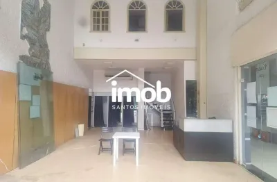 Loja térrea com mezanino para alugar, 132 m² - gonzaga, santos/sp