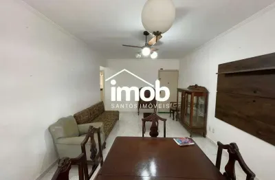 Apartamento no coração do gonzaga, 2 dormitórios, 1 vaga, andar alto