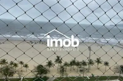 Apartamento à venda frente total mar, com 100 m² no bairro da pompéia - santos/sp