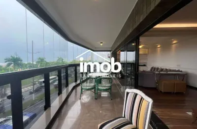 Apartamento de alto padrão à venda com vista panorâmica do mar - pompéia, santos/sp