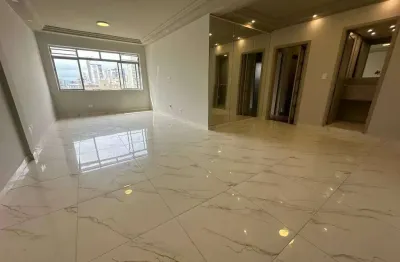 Apartamento à venda de 3 dormitórios próximo à praia, vista livre, 147 m² - Gonzaga, Santos/SP