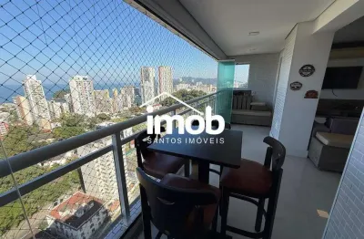 Apartamento de 3 dormitórios à venda com lazer completo - marapé, santos/sp