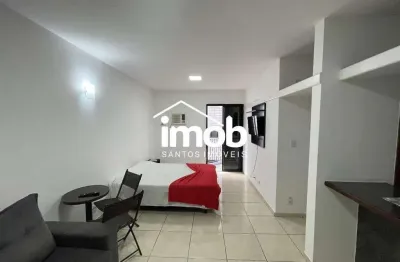 Flat no centro de são vicente, 1 quarto, piscina, 1 vaga, 32 m2