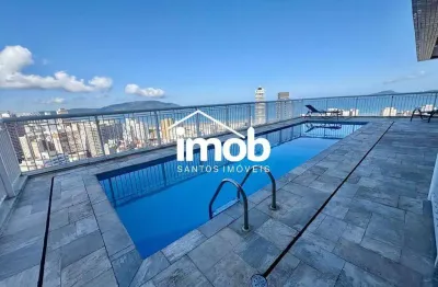 Comprar apartamento no gonzaga – santos/sp | 95 m² úteis | 3 dormitórios | 2 vagas | lazer completo