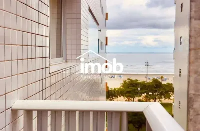 Apartamento de 3 dormitórios para alugar, prédio frente mar, 82 m² - josé menino, santos/sp