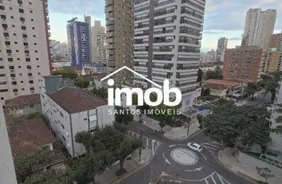 Locação - apartamento 1 dormitório mobiliado - vista livre - com lazer - embaré - santos