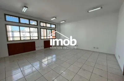 Alugar sala comercial em andar alto, 91 m², no bairro boqueirão em santos