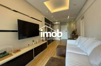 Apartamento à venda, vista mar, lazer completo - castell due piazze - gonzaga, santos/sp