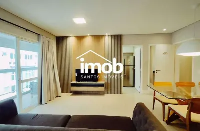 Apartamento flat para alugar, lazer completo - gonzaga, santos/sp