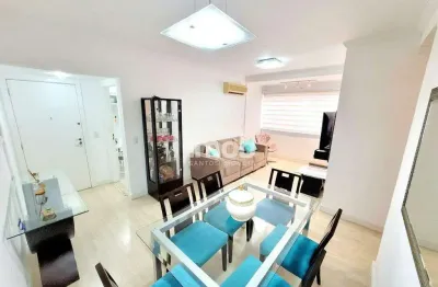Exclusividade imob santos - apartamento mobiliado no boqueirão, santos/sp – 3 quartos, 1 suíte, a 3 quadras da praia