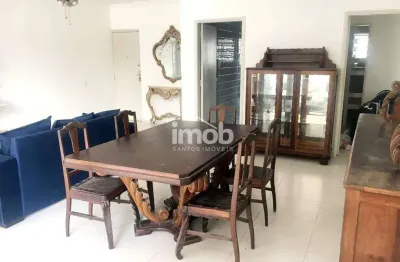 Apartamento amplo pé na areia, 3 dormitórios, vista para o mar no josé menino – santos/sp