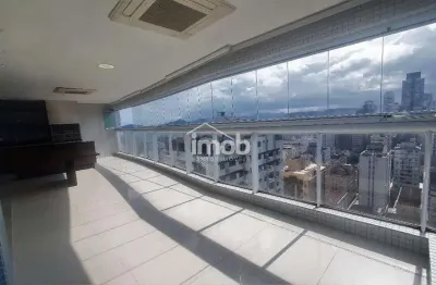 Apartamento alto padrão com 4 suítes e terraço gourmet – manihi residencial, aparecida – santos/sp