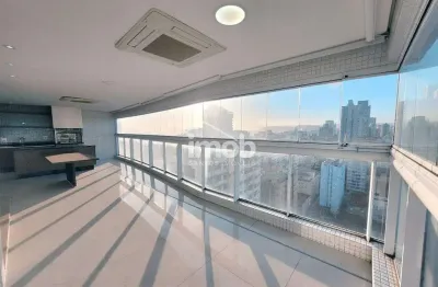 Apartamento alto padrão com 4 suítes e terraço gourmet – manihi residencial, aparecida – santos/sp