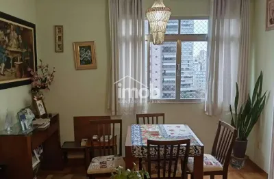 Apartamento no bairro da aparecida – 2 quartos, frente, andar alto, próximo ao praiamar shopping, sesc e à praia