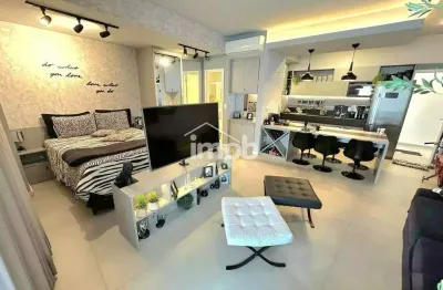 Studio frente ao mar na pompéia – alto padrão e lazer completo