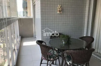 Apartamento no gonzaga, 2 quartos (2 suíte), frente, 1 vaga demarcada, lazer completo, 81 m²