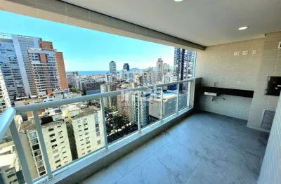 Partamento novo com 2 suítes e vista mar no residencial castell di indaiá – gonzaga, santos/sp