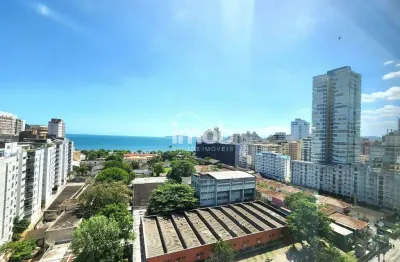 Apartamento de alto padrão vista mar no ville de france, 2 suítes, 163 m², aparecida – santos/sp