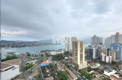 Sala comercial para aluguel na ponta da praia – 2 vagas, vista mar e estrutura corporativa