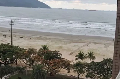 Apartamento vista mar com 2 dormitórios, à venda no gonzaga em santos/sp