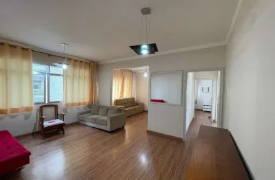 Apartamento no gonzaga, 2 dormitórios (1 suíte), 1 vaga, vista livre, 134 m²