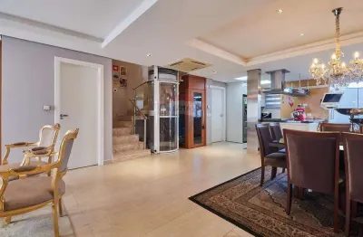 Venda | casa alto padrão com elevador em condomínio fechado – santo inácio, curitiba/pr