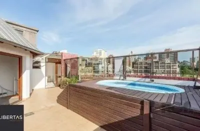 Cobertura no bairro petrópolis de 2 dormitórios 2 vagas e piscina